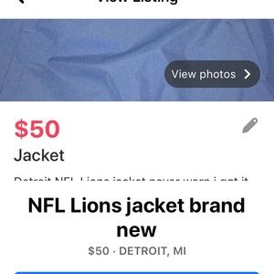 NFL Liøns jacket